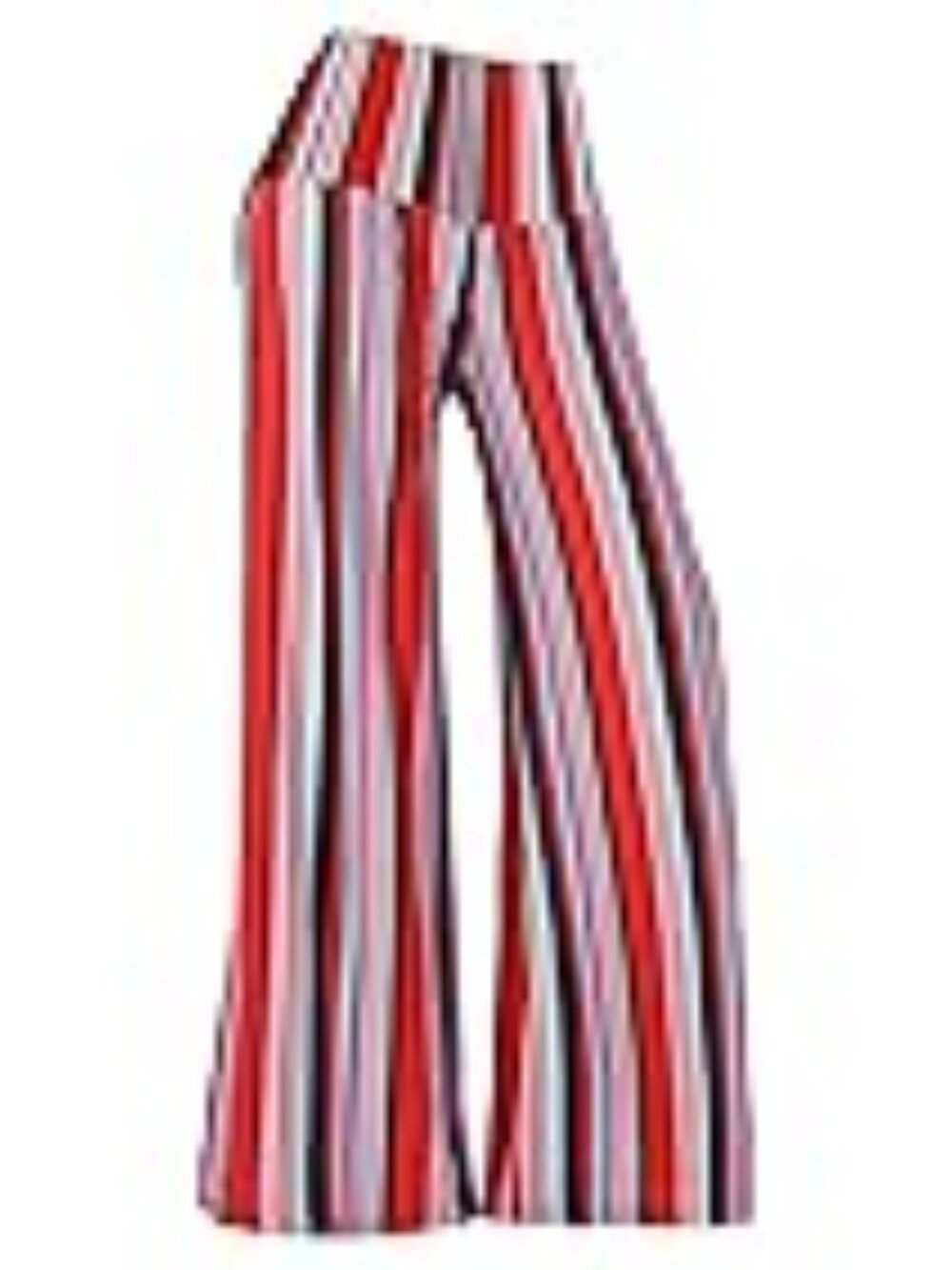 Arolina LNC Stretchy Wide Leg Lounge Palazzo Flat Front Pants 3X "Stripe"